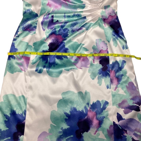 Arthur S. Levine for Tahari Dress Size 12 Limited Edition‎ Watercolors Blue - Picture 14 of 16